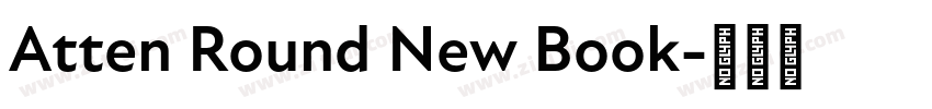 Atten Round New Book字体转换